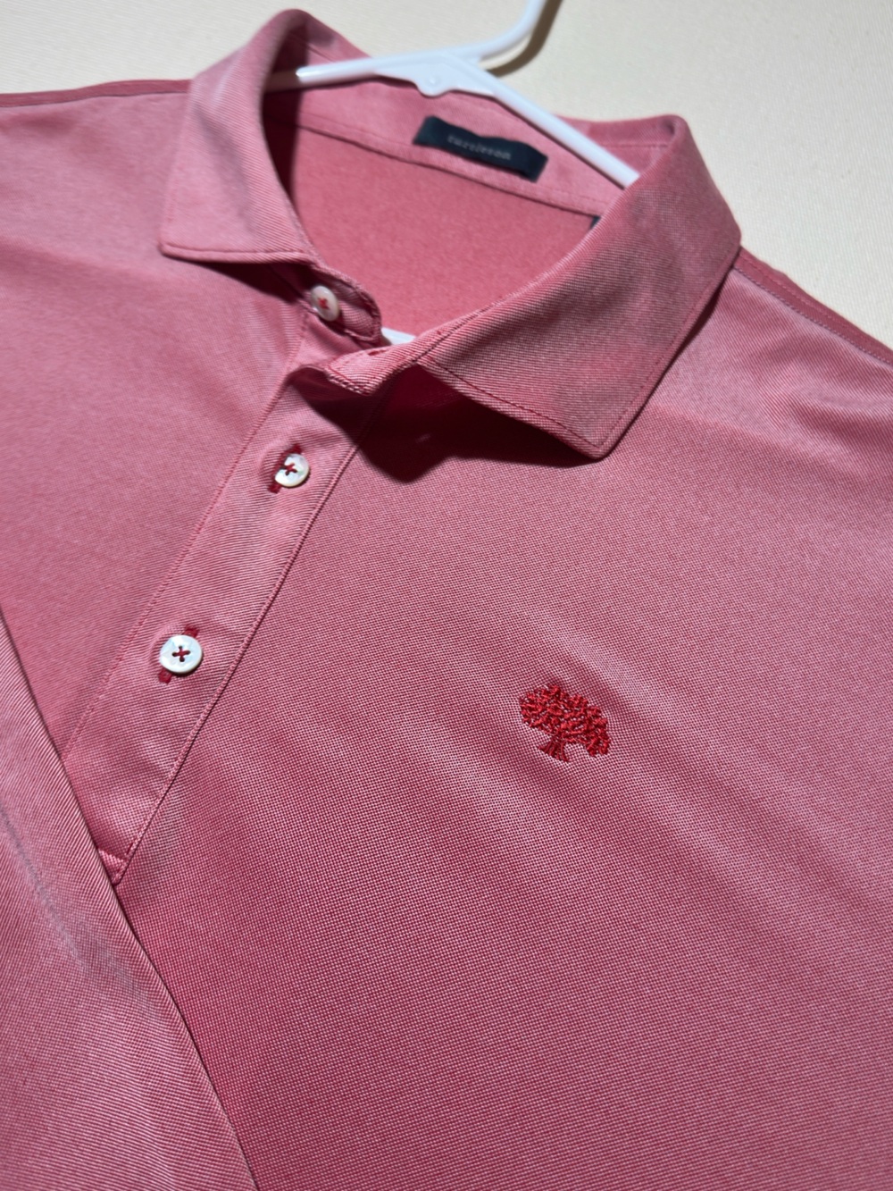 Men’s Turtleson Long-Sleeve Red Golf Polo x Royal Oaks Country Club